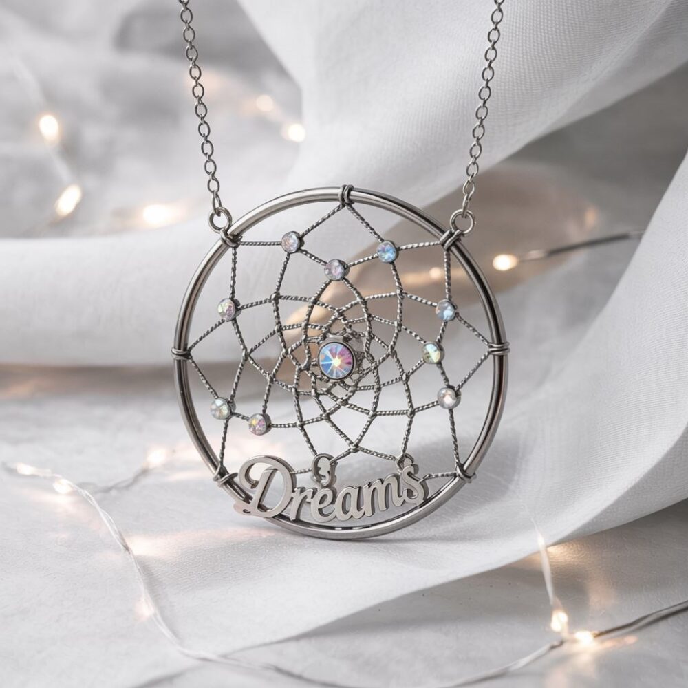 Nowoczesny naszyjnik stalowy