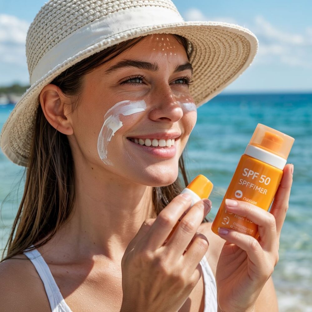 SPF 30 na twarzy