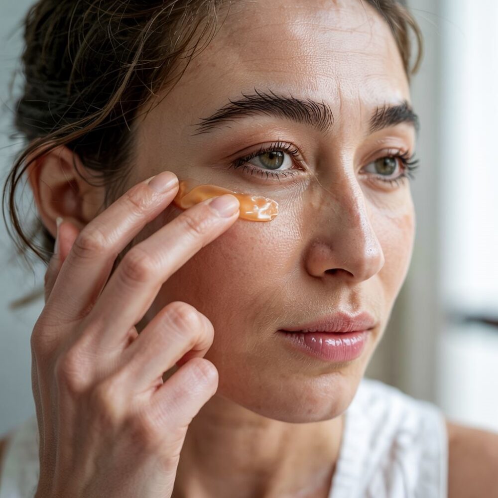 aplikacja serum pod oczy