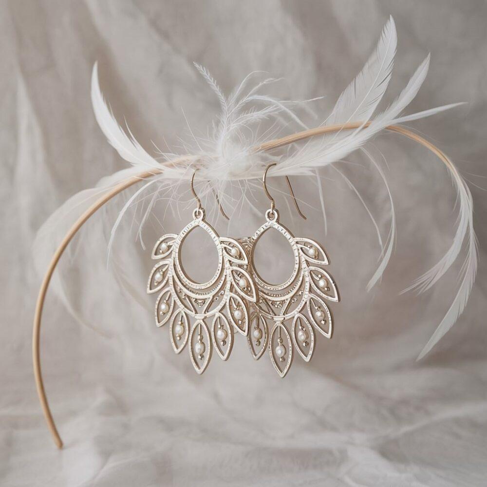 biżuteria boho biała