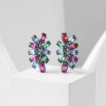 błyszczące kolczyki damskie