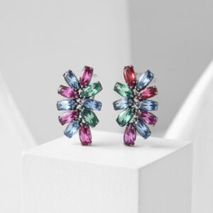 błyszczące kolczyki damskie