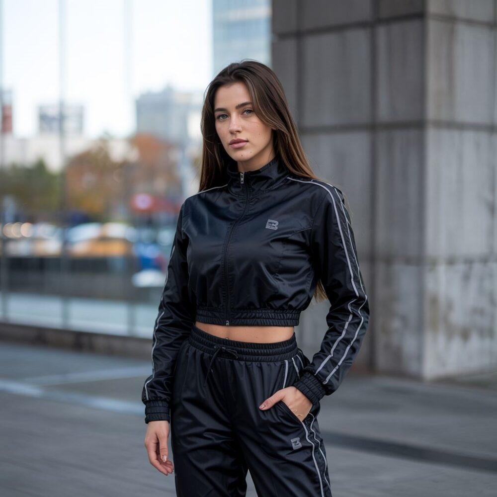 czarne dresy stylizacja