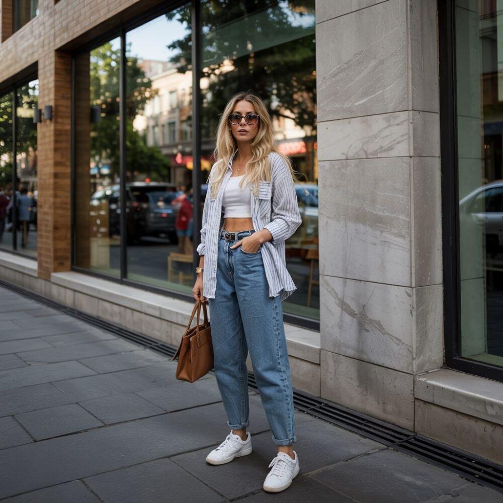 damskie jeansy modne