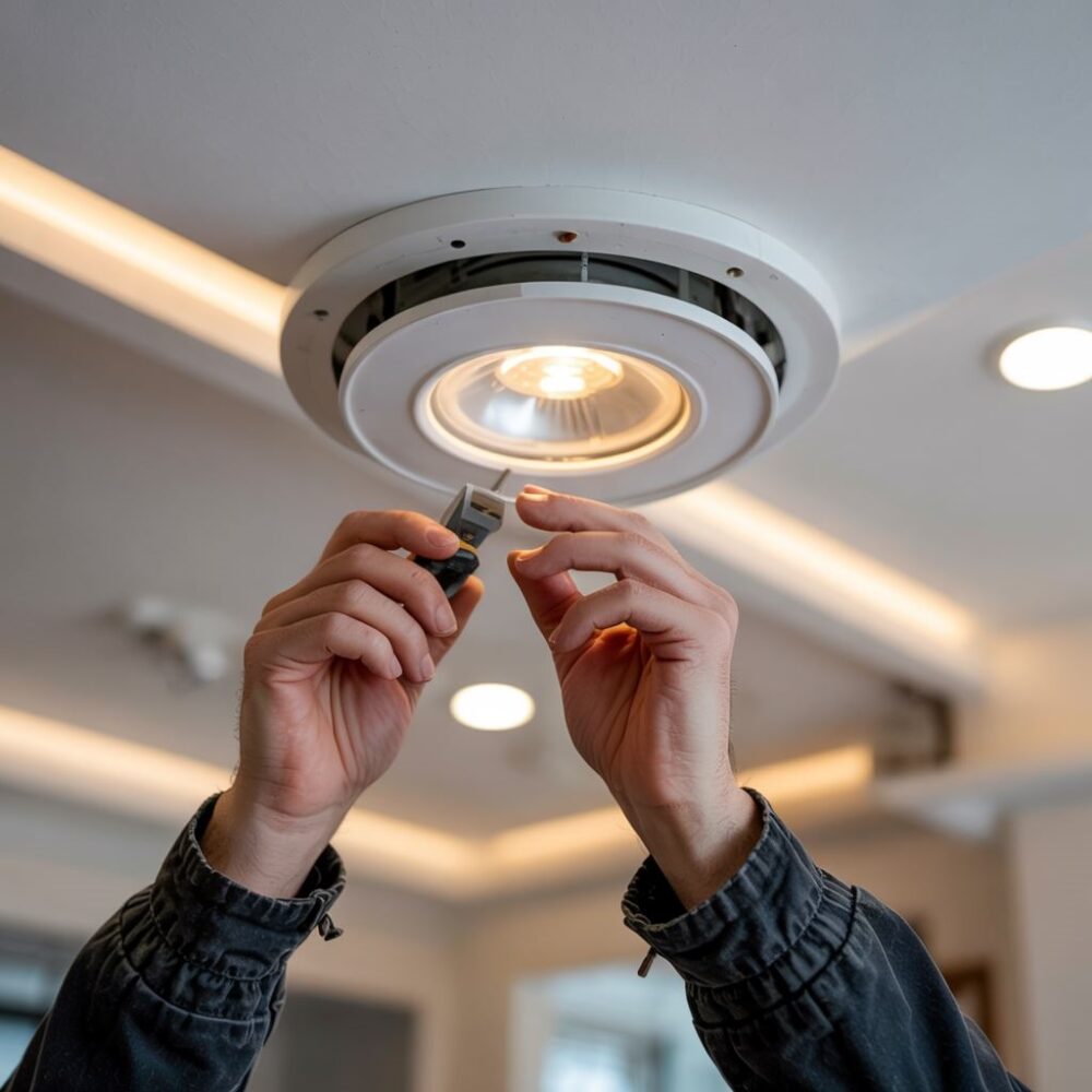 demontaż żarówki halogenowej