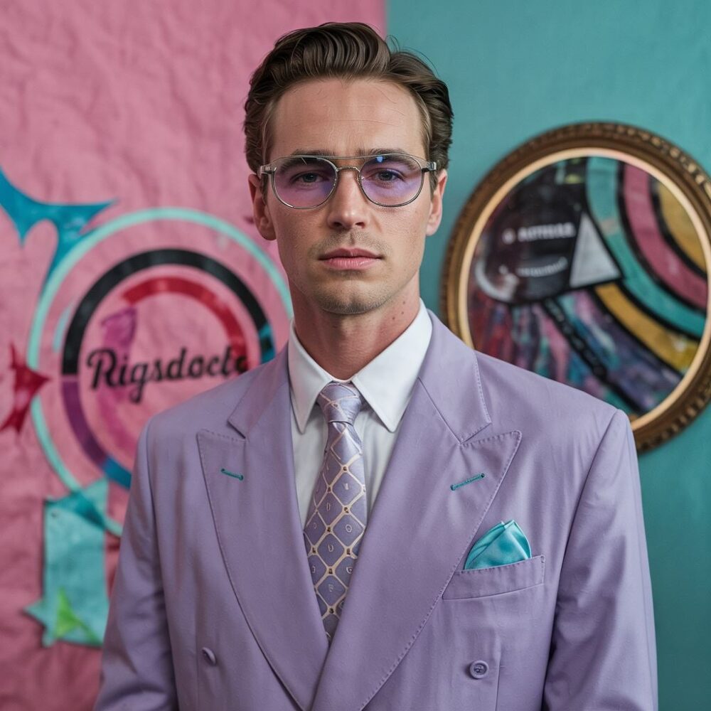 elegancka moda męska lata 80