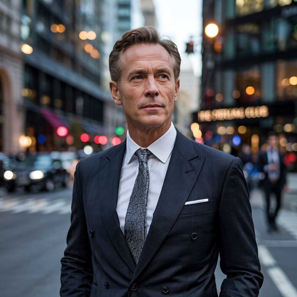 elegancki ubiór dla 50latka