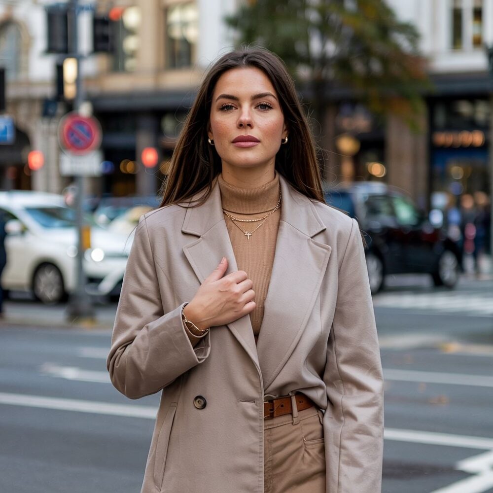 kobiety w stylowych płaszczach