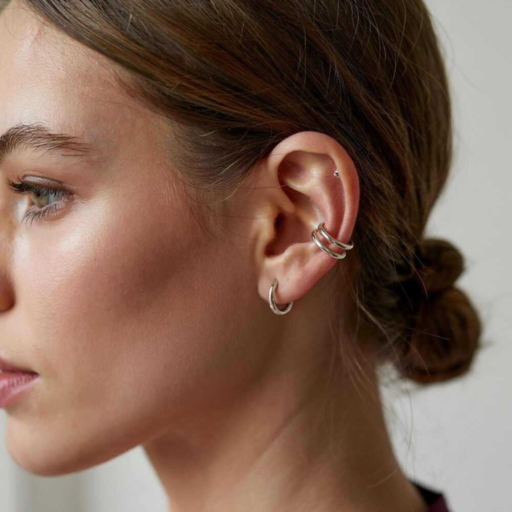 kolczyki nausznice stal chirurgiczna