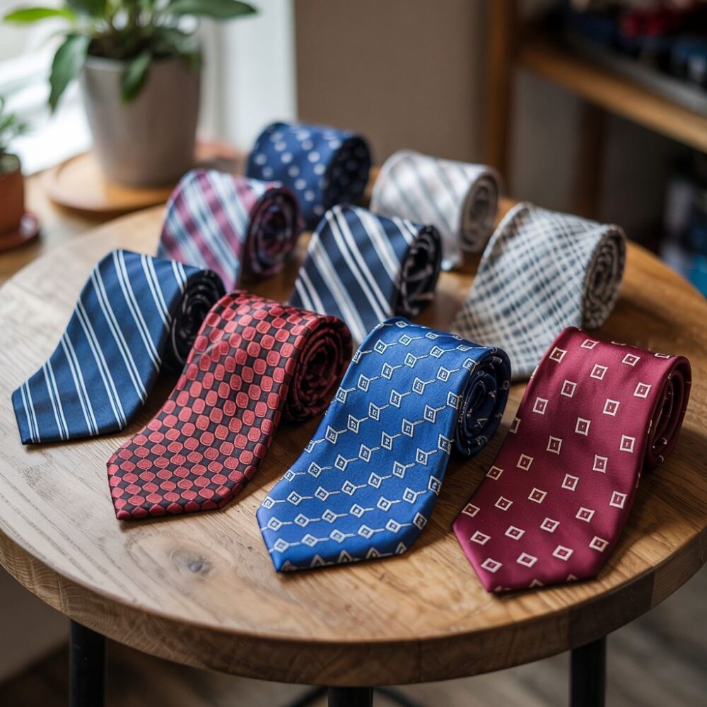 krawaty męskie modne
