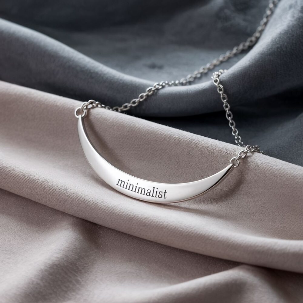 modny choker srebrny