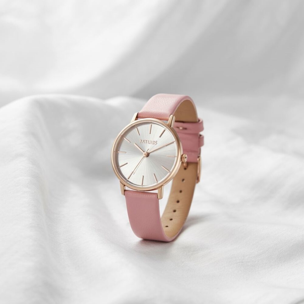 modny zegarek kobiecy różowy pasek