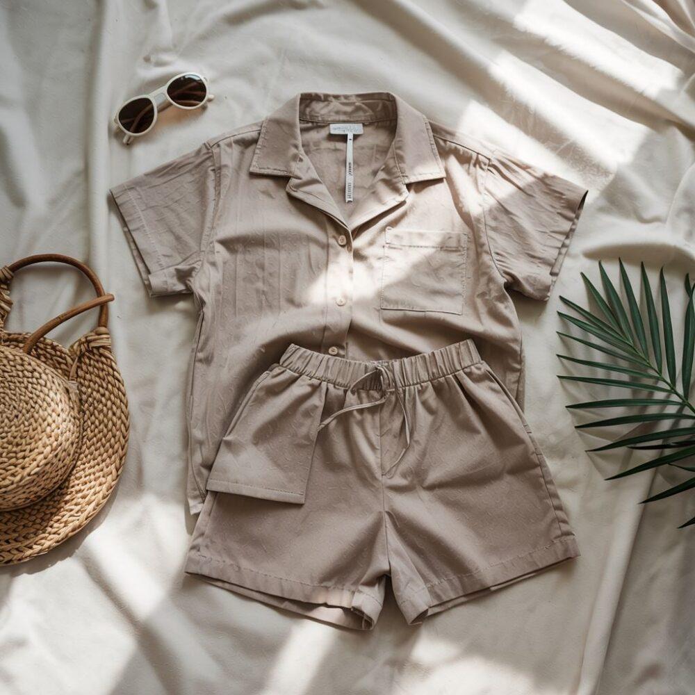 muślinowa koszula i spodenki