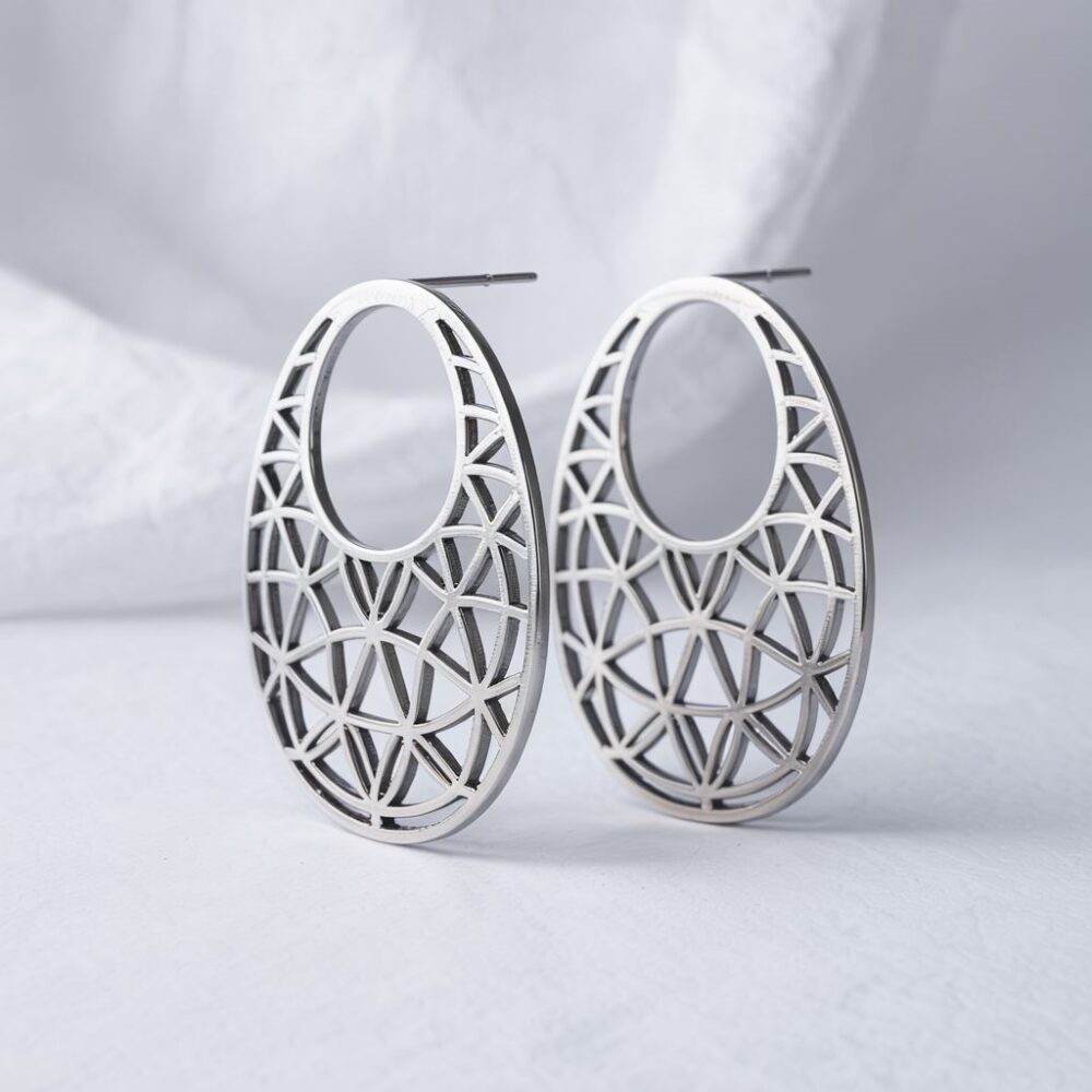 nowoczesne kolczyki stal chirurgiczna