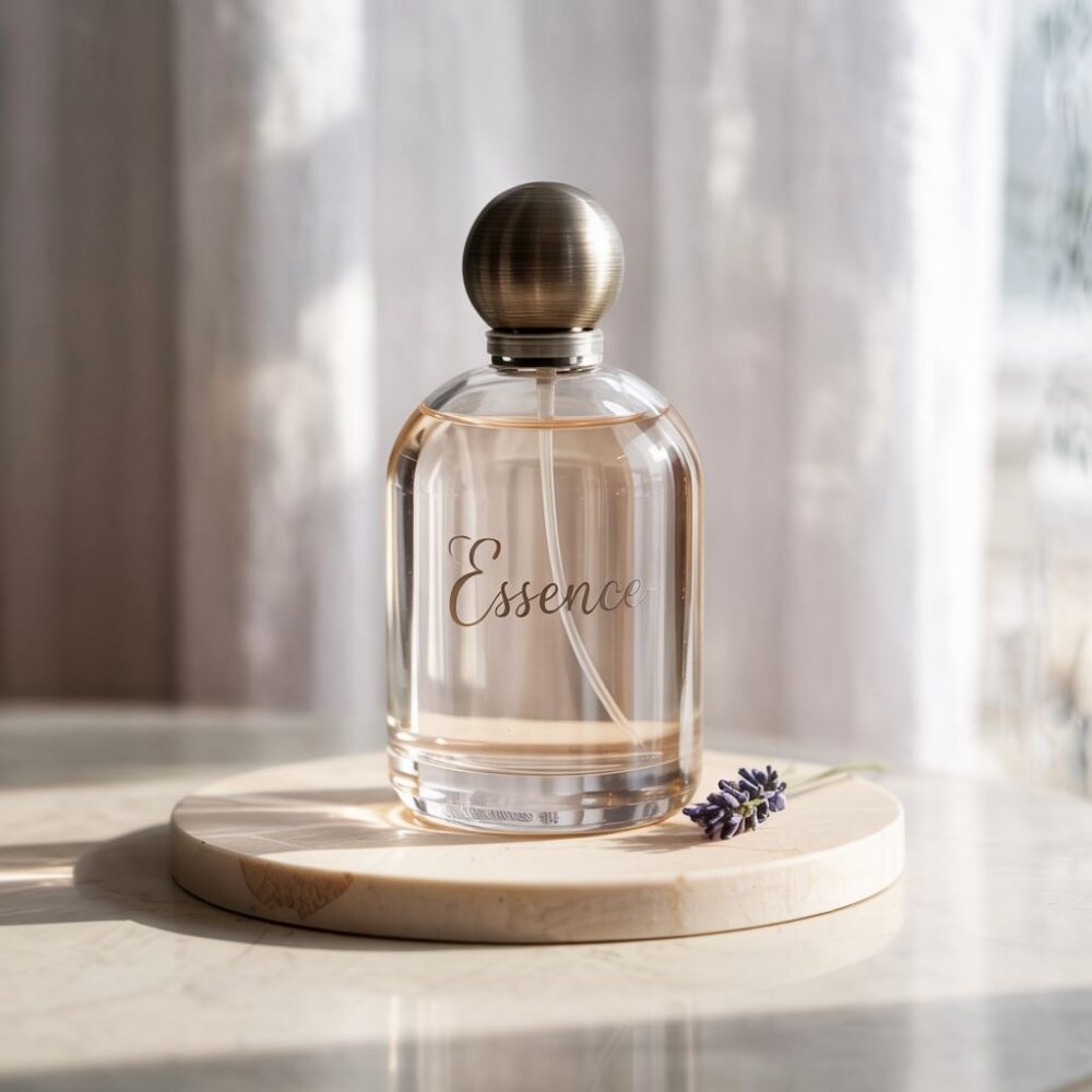 perfumy z metalową zakrętką