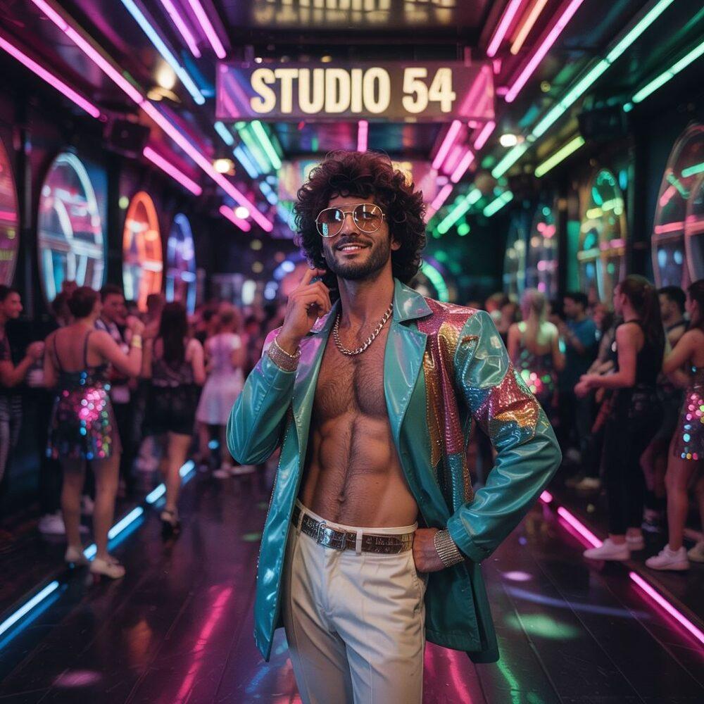 stylizacja disco dla mężczyzn