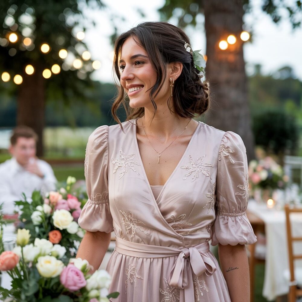 stylowa kreacja weselna