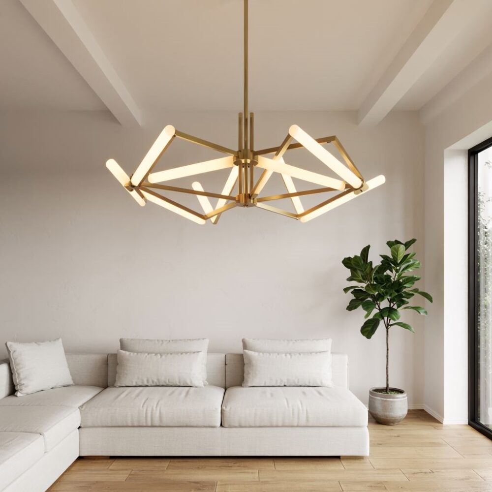 sufit podwieszany w salonie