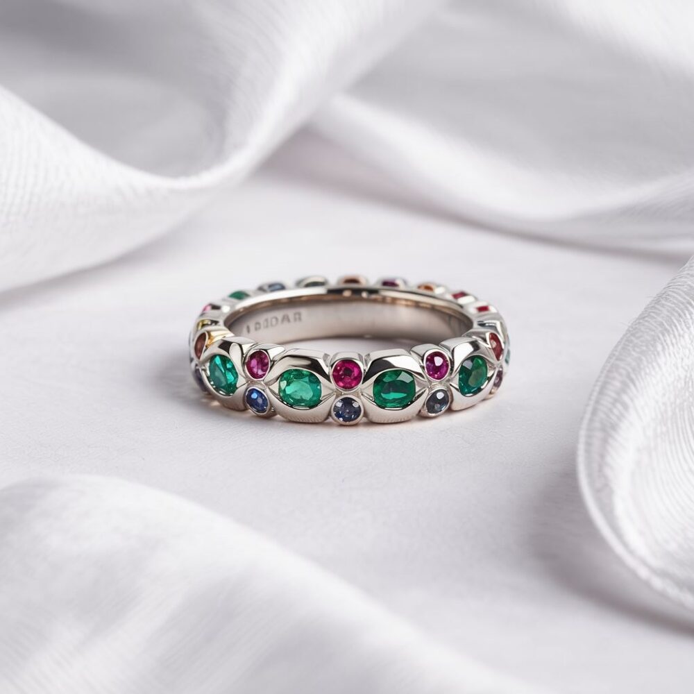 tęczowy pierścionek