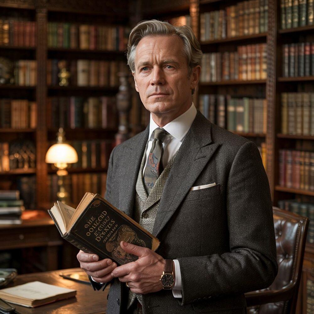 tweedowa marynarka męska