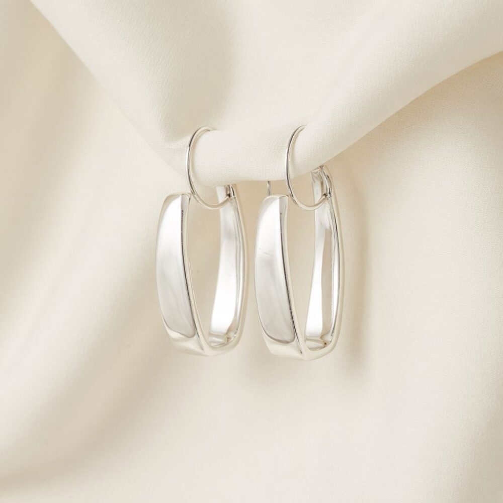 wiszące srebrne kolczyki