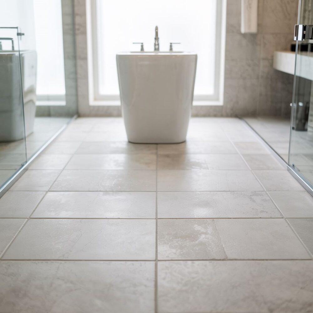 wzorzyste płytki na podłodze