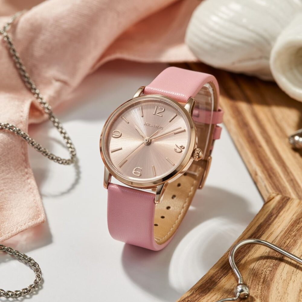 zegarek damski różowy pasek
